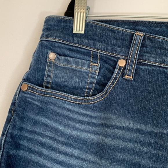 Torrid Dark Blue Crop High-Rise Flare Vintage Stretch Jeans - Picture 3 of 9